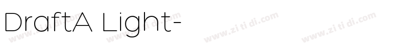 DraftA Light字体转换